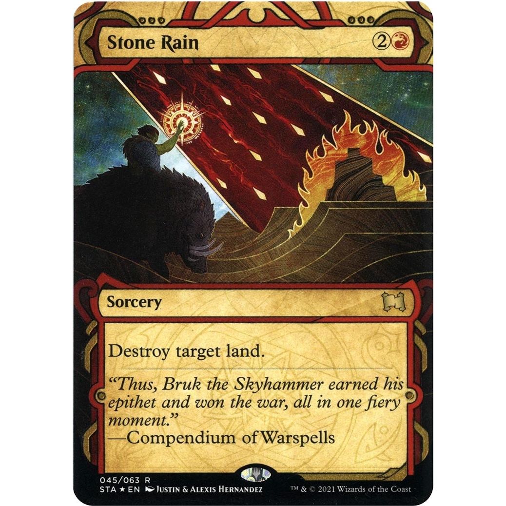 Image for Stone Rain (Foil Etched) (45) (STA) - Magic: The Gathering