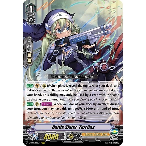 Image for Battle Sister, Torrijas (V-SS08/010EN) (V-SS08) - Cardfight Vanguard