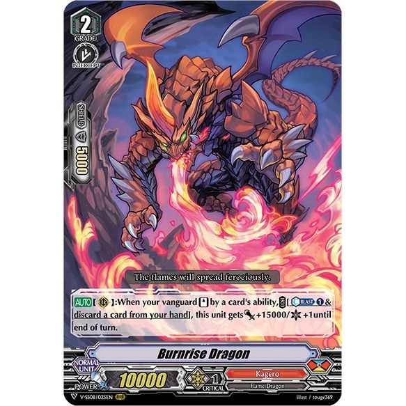 Image for Burnrise Dragon (V-SS08/025EN) (V-SS08) - Cardfight Vanguard