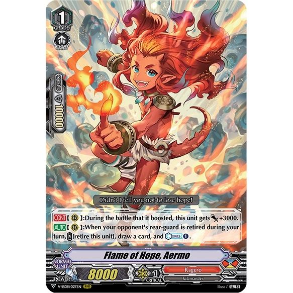 Image for Flame of Hope, Aermo (V-SS08/027EN) (V-SS08) - Cardfight Vanguard