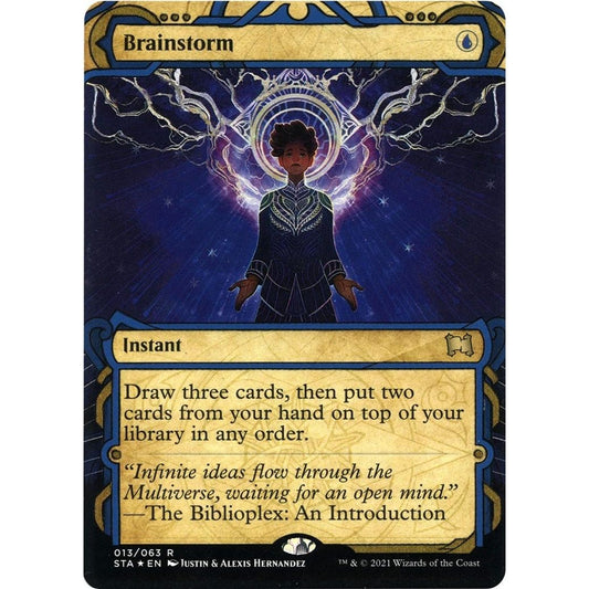 Image for Brainstorm (Foil Etched) (13) (STA) - Magic: The Gathering