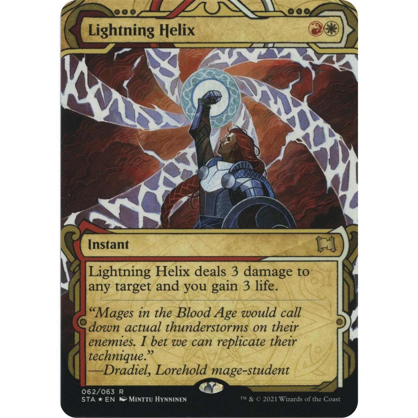 Image for Lightning Helix (Foil Etched) (62) (STA) - Magic: The Gathering