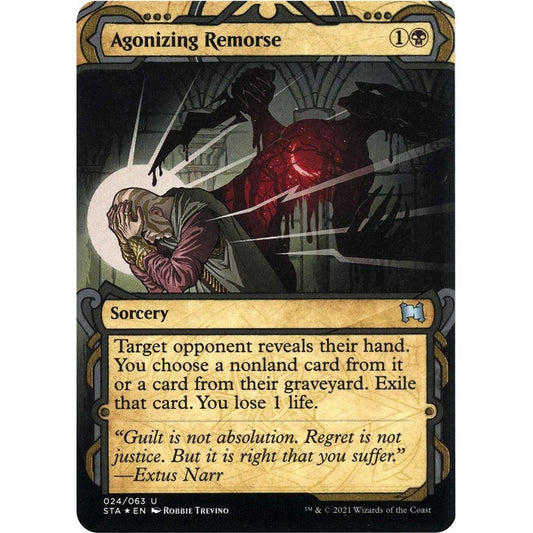 Image for Agonizing Remorse (Foil Etched) (24) (STA) - Magic: The Gathering