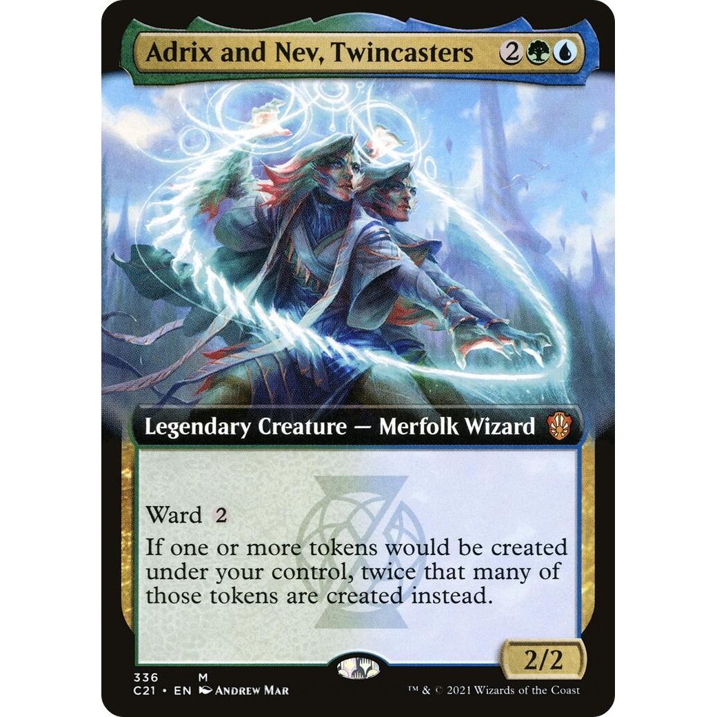Image for Adrix and Nev, Twincasters (Extended Art) (336) (C21) - Magic: The Gathering