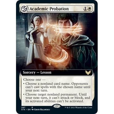 Image for Academic Probation (Extended Art) (287) (STX) - Magic: The Gathering