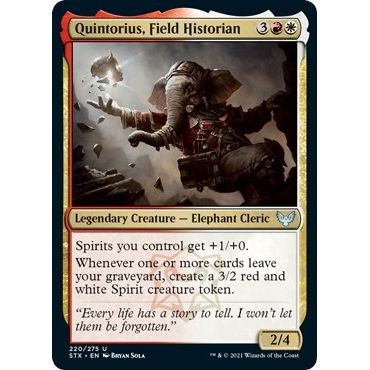 Image for Quintorius, Field Historian (220) (STX) - Magic: The Gathering