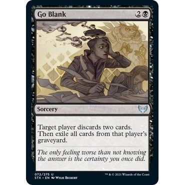 Image for Go Blank (72) (STX) - Magic: The Gathering
