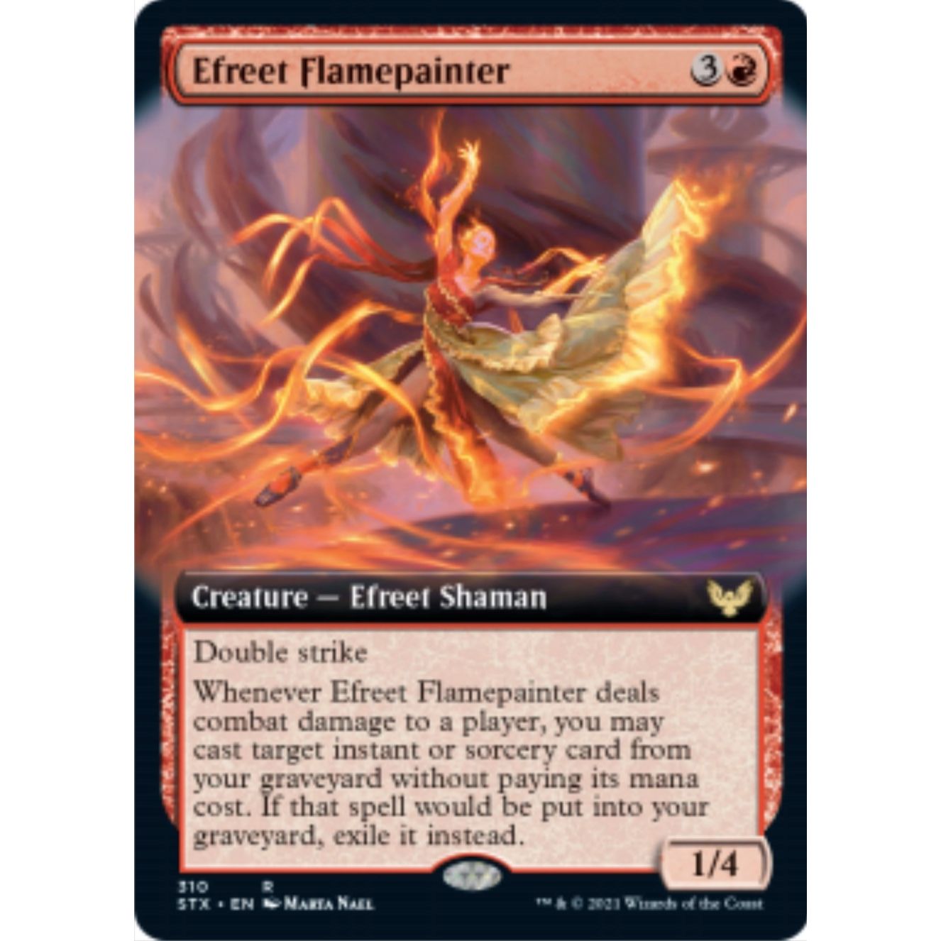 Image for Efreet Flamepainter (Extended Art) (310) (STX) - Magic: The Gathering