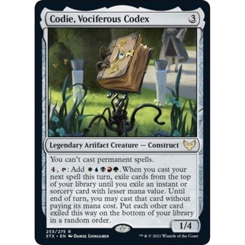 Image for Codie, Vociferous Codex (253) (STX) - Magic: The Gathering