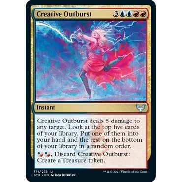 Image for Creative Outburst (171) (STX) - Magic: The Gathering