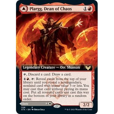 Image for Plargg, Dean of Chaos (Extended Art) (328) (STX) - Magic: The Gathering