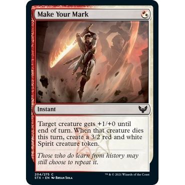 Image for Make Your Mark (204) (STX) - Magic: The Gathering