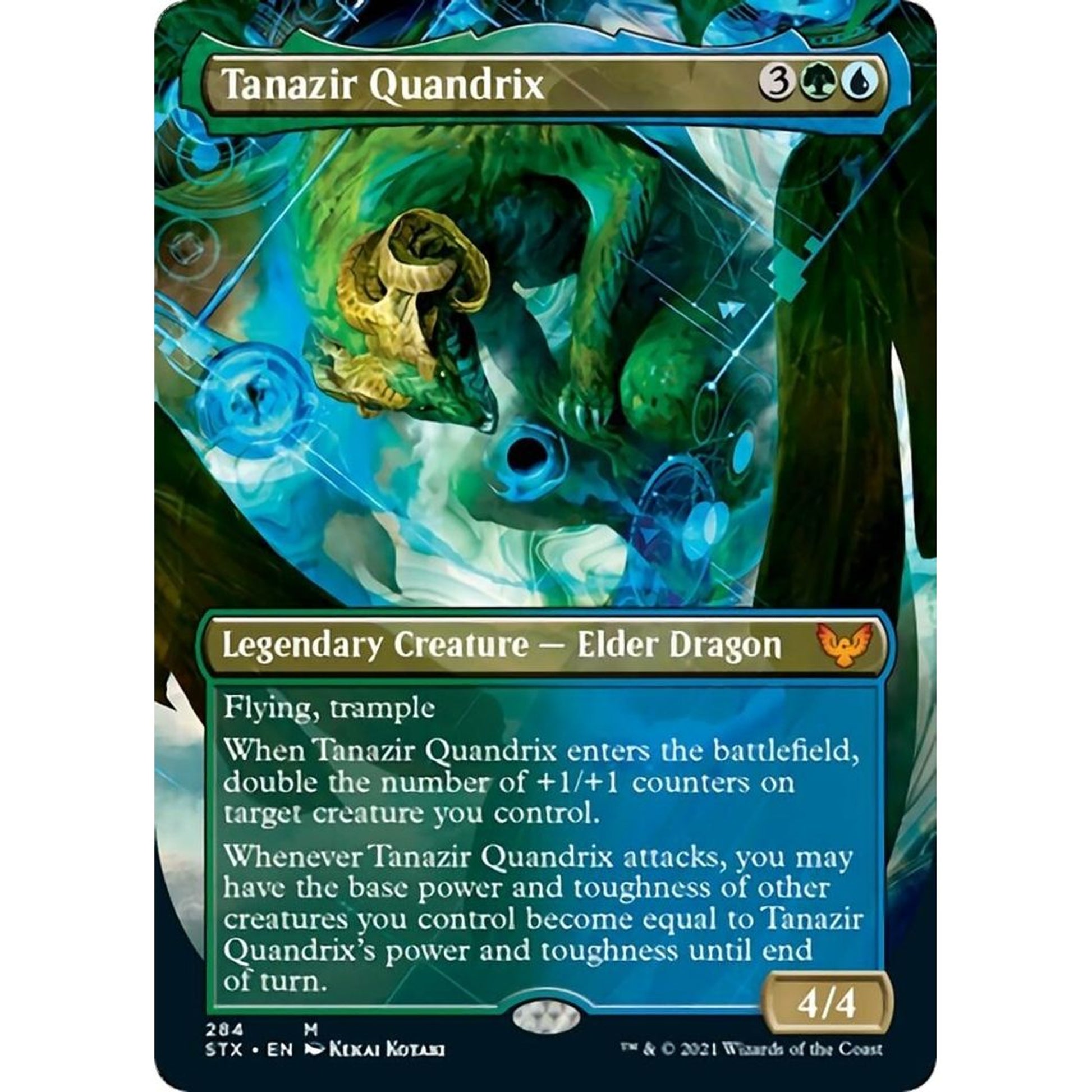 Image for Tanazir Quandrix (Borderless) (284) (STX) - Magic: The Gathering
