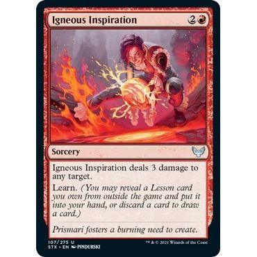 Image for Igneous Inspiration (107) (STX) - Magic: The Gathering