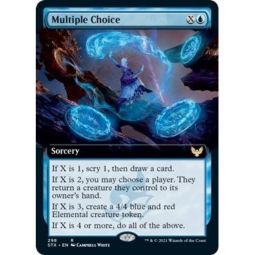 Image for Multiple Choice (Extended Art) (298) (STX) - Magic: The Gathering