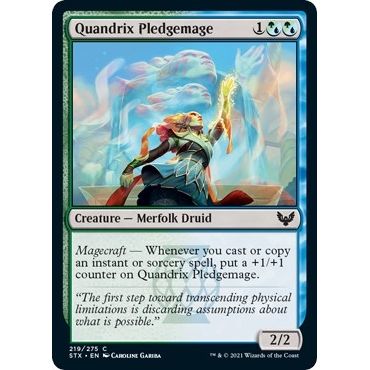 Image for Quandrix Pledgemage (219) (STX) - Magic: The Gathering