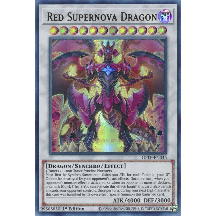 Image for Red Supernova Dragon (GFTP-EN045) (GFTP) - YuGiOh
