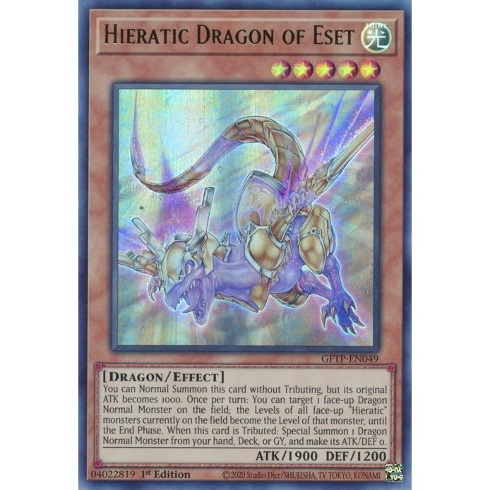 Image for Hieratic Dragon of Eset (GFTP-EN049) (GFTP) - YuGiOh
