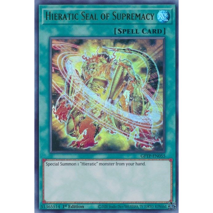 Image for Hieratic Seal of Supremacy (GFTP-EN055) (GFTP) - YuGiOh