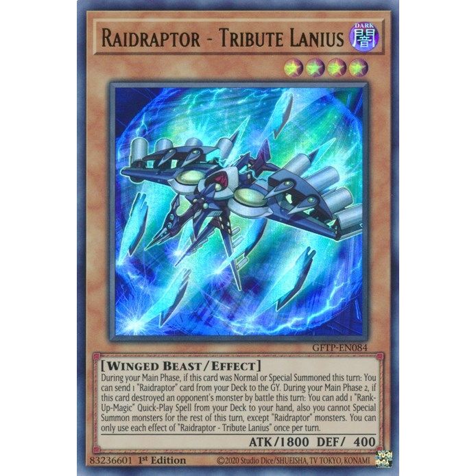 Image for Raidraptor - Tribute Lanius (GFTP-EN084) (GFTP) - YuGiOh