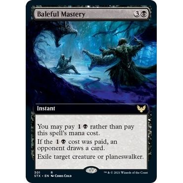 Image for Baleful Mastery (Extended Art) (301) (STX) - Magic: The Gathering