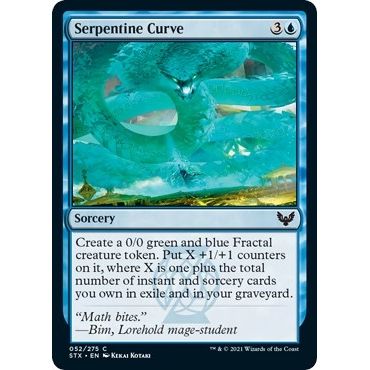 Image for Serpentine Curve (52) (STX) - Magic: The Gathering