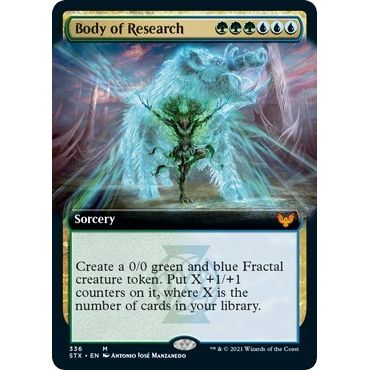 Image for Body of Research (Extended Art) (336) (STX) - Magic: The Gathering