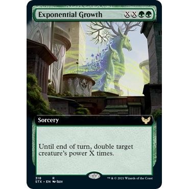 Image for Exponential Growth (Extended Art) (318) (STX) - Magic: The Gathering