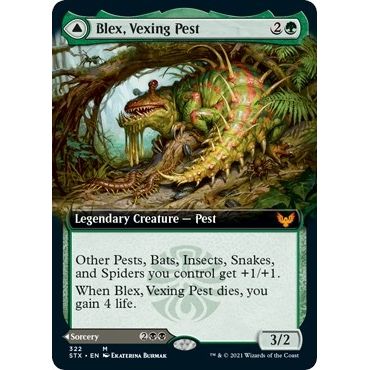 Image for Blex, Vexing Pest (Extended Art) (322) (STX) - Magic: The Gathering