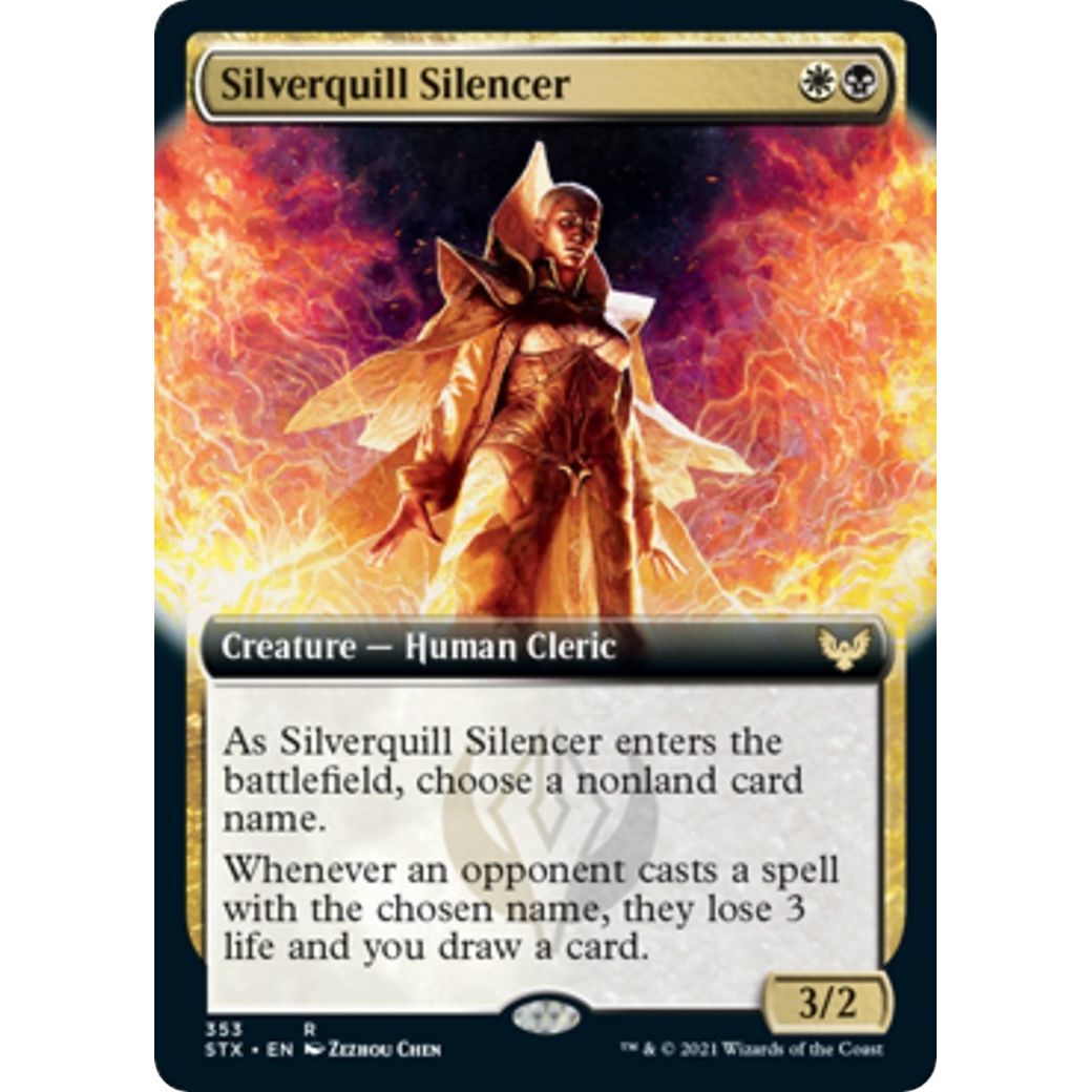 Image for Silverquill Silencer (Extended Art) (353) (STX) - Magic: The Gathering