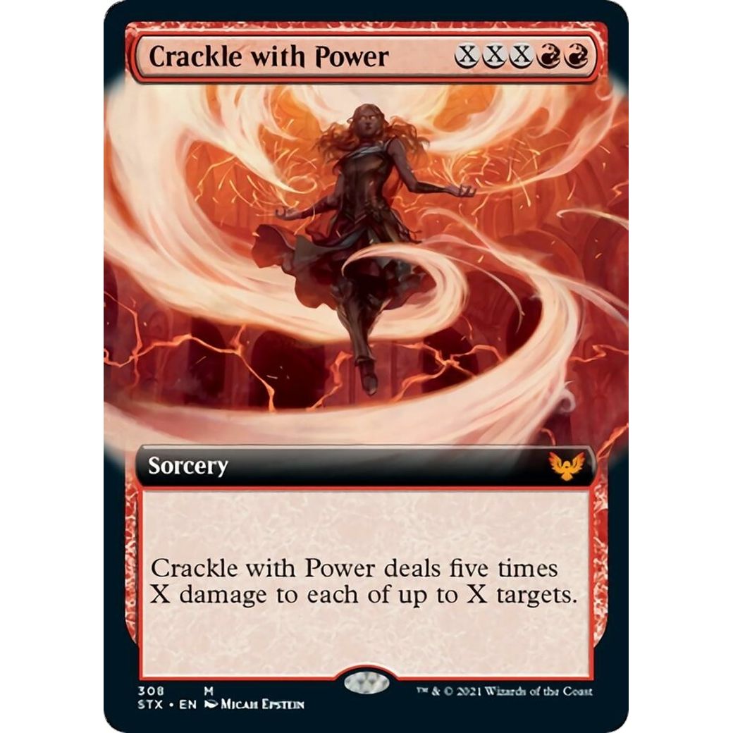 Image for Crackle with Power (Extended Art) (308) (STX) - Magic: The Gathering
