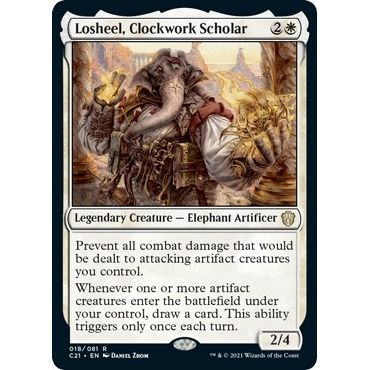 Image for Losheel, Clockwork Scholar (18) (C21) - Magic: The Gathering
