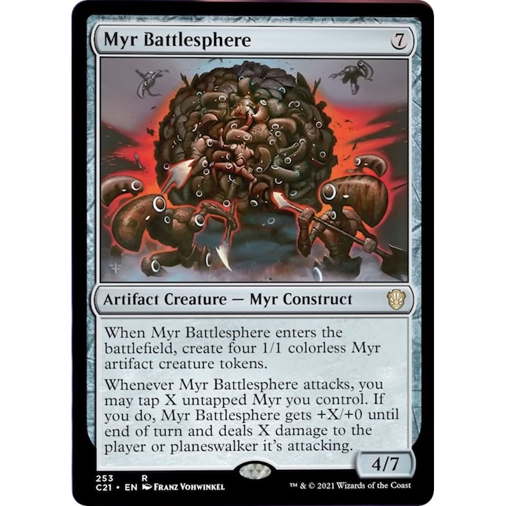 Image for Myr Battlesphere (253) (C21) - Magic: The Gathering