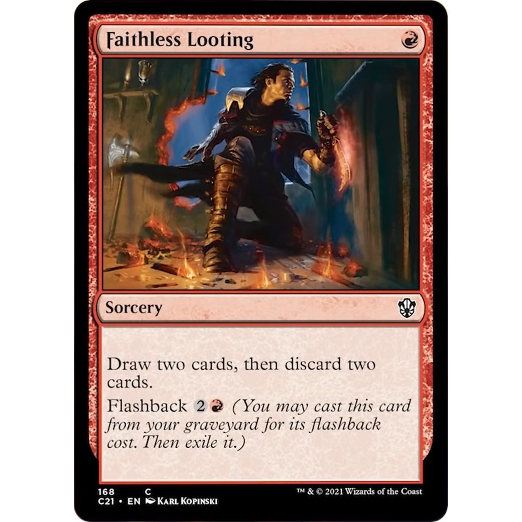 Image for Faithless Looting (168) (C21) - Magic: The Gathering