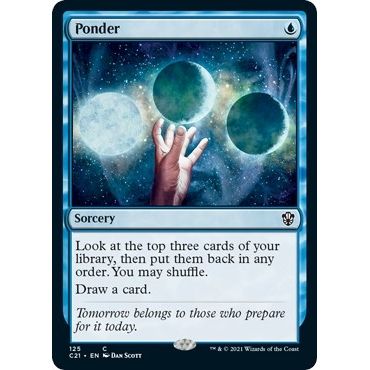 Image for Ponder (125) (C21) - Magic: The Gathering