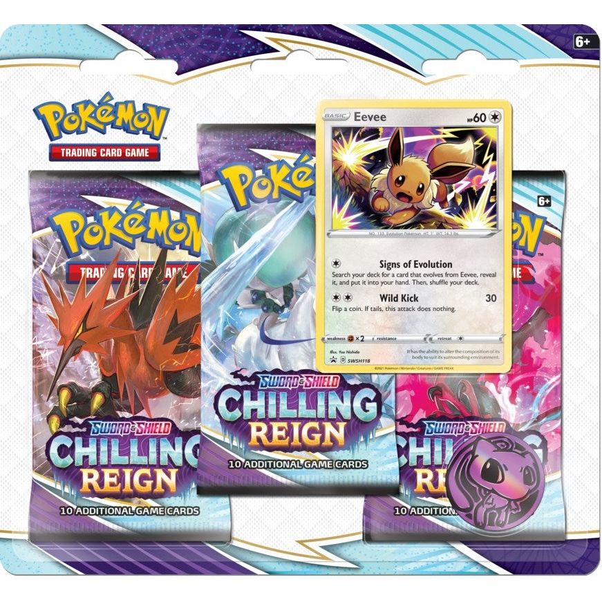 Image for Chilling Reign 3 Pack Blister [Eevee] - Pokemon