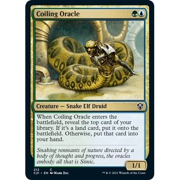 Image for Coiling Oracle (212) (C21) - Magic: The Gathering