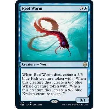 Image for Reef Worm (127) (C21) - Magic: The Gathering