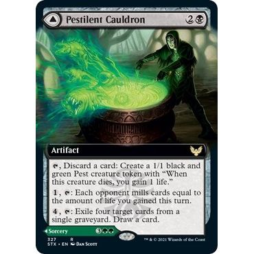 Image for Pestilent Cauldron (Extended Art) (327) (STX) - Magic: The Gathering