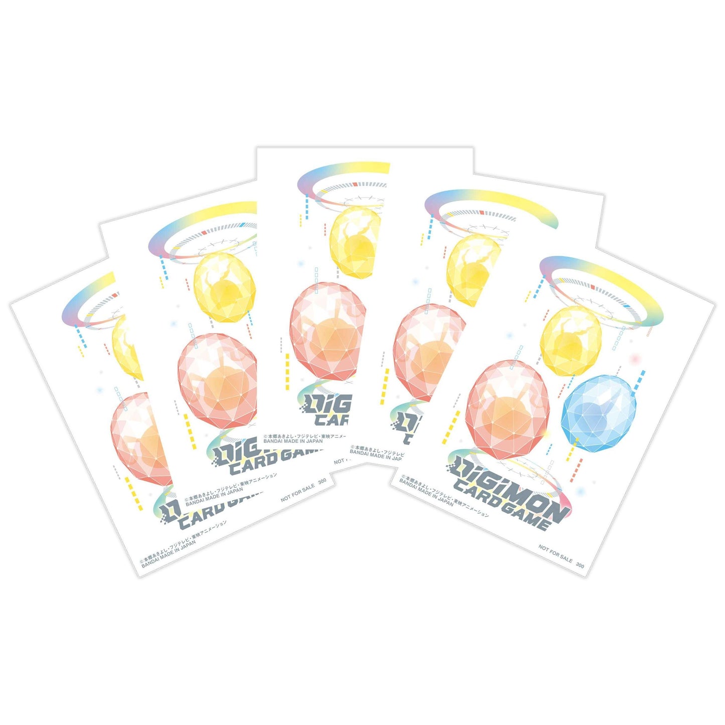 Image for Digimon Card Game Official Sleeves - Digitama (2020 JP Promo) (5-Pack) - Card Sleeves