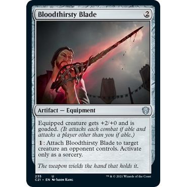 Image for Bloodthirsty Blade (235) (C21) - Magic: The Gathering
