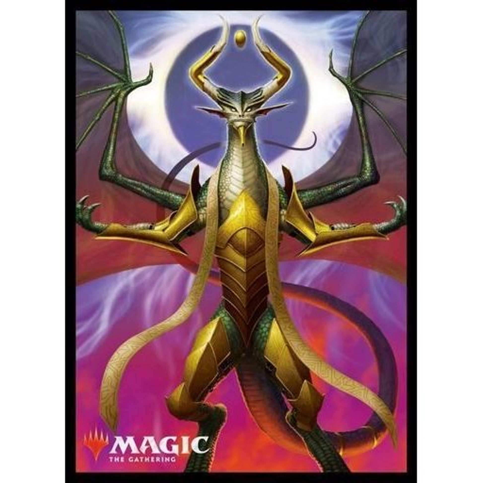 Image for Magic: The Gathering Player's Card Sleeve - War of the Spark - Nicol Bolas, Dragon-God (80-Pack) - Card Sleeves