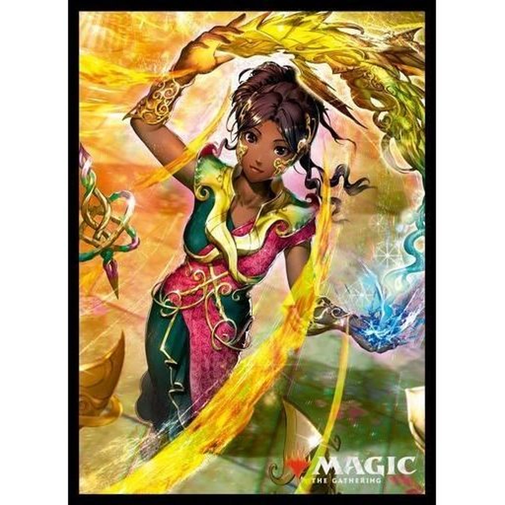 Image for Magic: The Gathering Player's Card Sleeve - War of the Spark - Saheeli, Sublime Artificer (80-Pack) - Card Sleeves