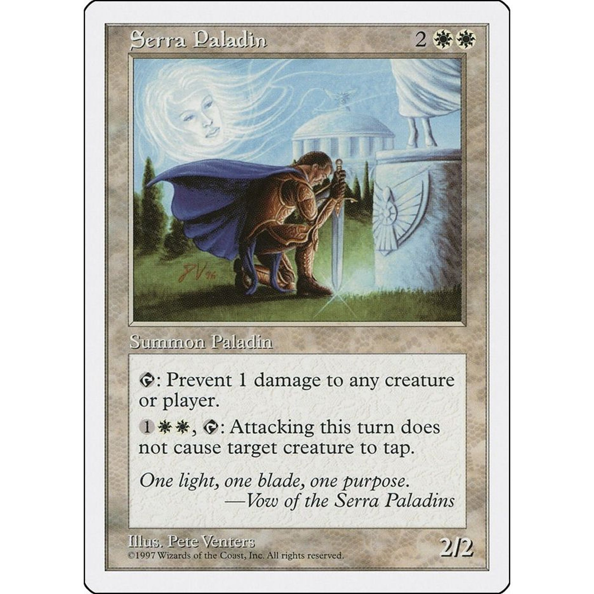 Image for Serra Paladin (5ED) - Magic: The Gathering