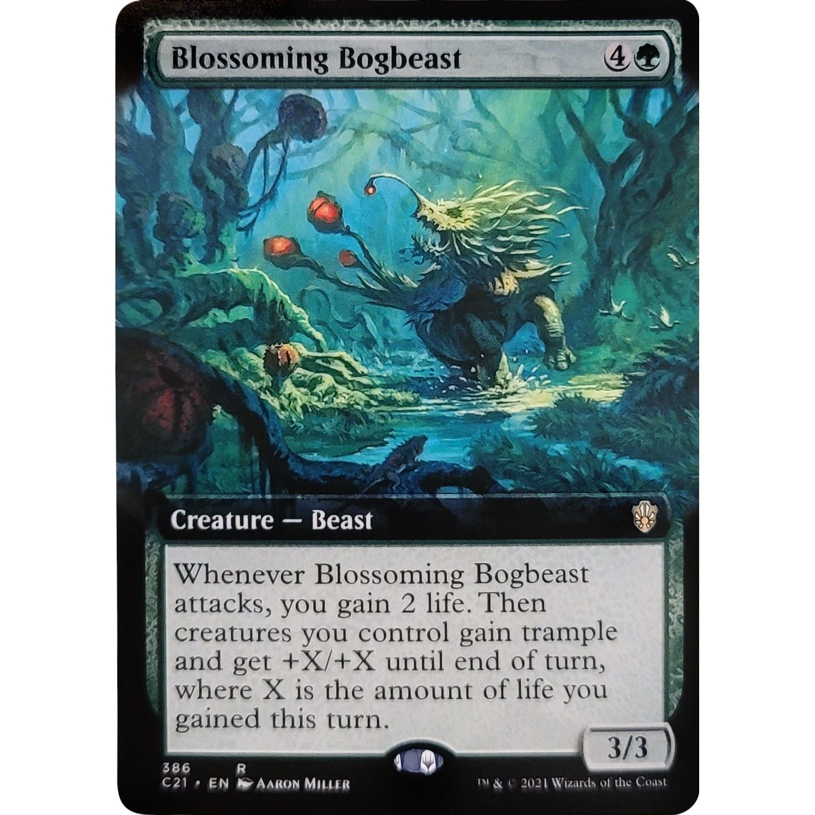 Image for Blossoming Bogbeast (Extended Art) (386) (C21) - Magic: The Gathering