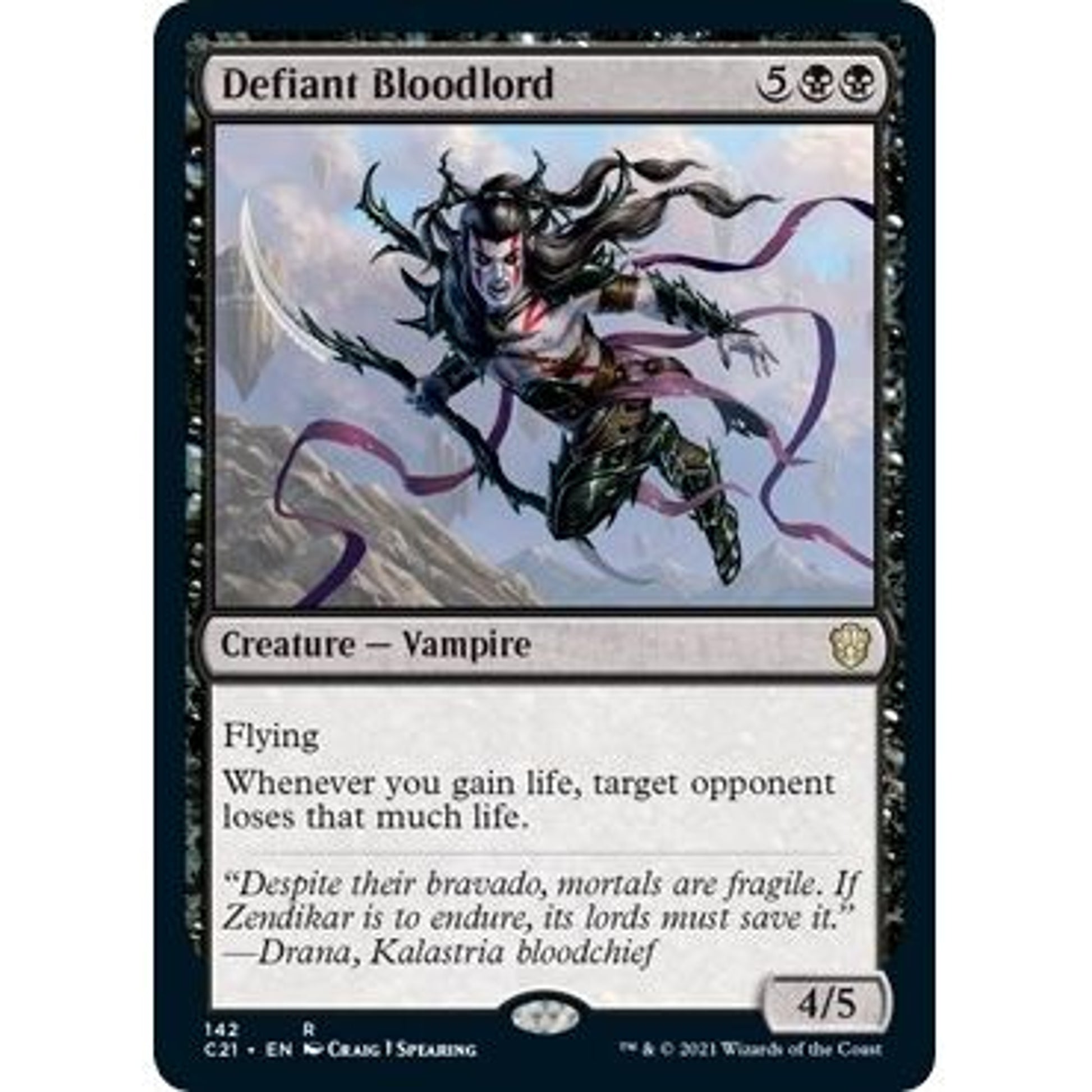Image for Defiant Bloodlord (142) (C21) - Magic: The Gathering