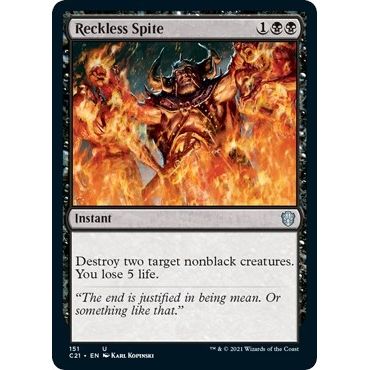 Image for Reckless Spite (151) (C21) - Magic: The Gathering