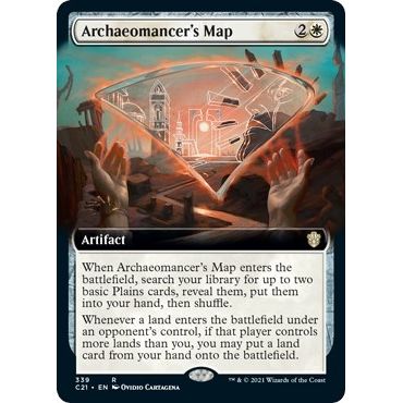 Image for Archaeomancer's Map (Extended Art) (339) (C21) - Magic: The Gathering