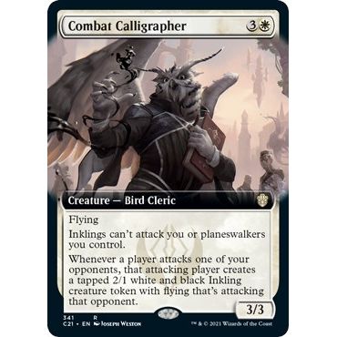 Image for Combat Calligrapher (Extended Art) (341) (C21) - Magic: The Gathering