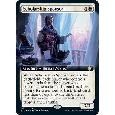 Image for Scholarship Sponsor (Extended Art) (349) (C21) - Magic: The Gathering